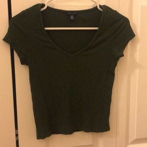 olive green top